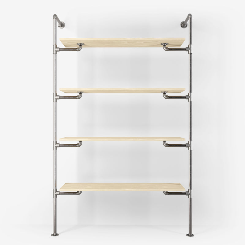 The Walk -In 1 Row Garderobe System - (4 planken)